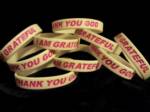 " White "  Thank You God I Am Grateful bracelets 2 per pkg_image